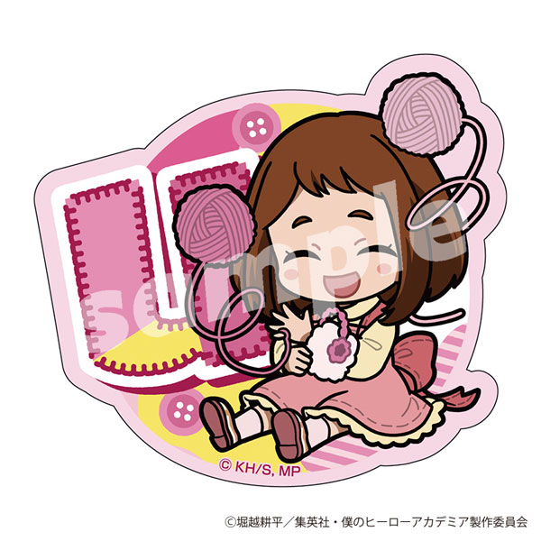 僕のヒーローアカデミア ステッカー 編め！あみぐるみデフォルメ (麗日お茶子)[YTE]《発売済・在庫品》