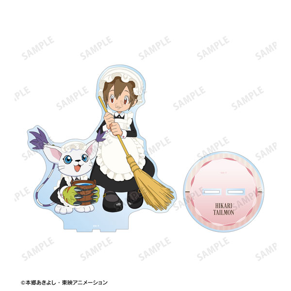デジモンアドベンチャー 描き下ろし 八神ヒカリ＆テイルモン メイド＆執事ver. 特大アクリルスタンド[アルマビアンカ]《０５月予約》