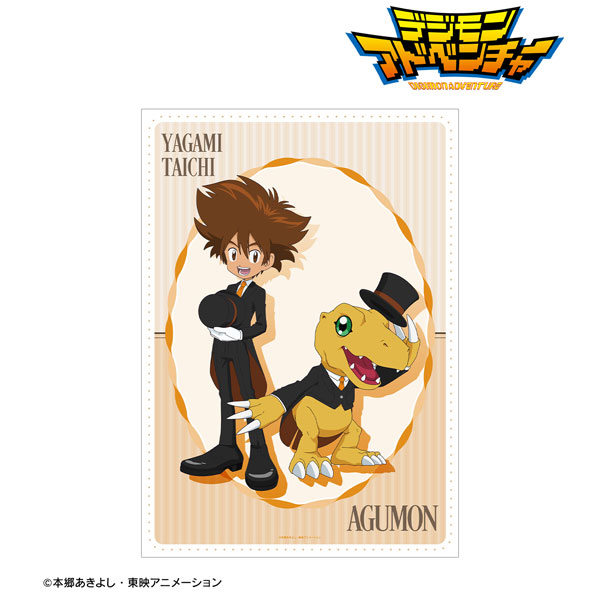デジモンアドベンチャー 描き下ろし 八神太一＆アグモン メイド＆執事ver. A3マット加工ポスター[アルマビアンカ]《０５月予約》