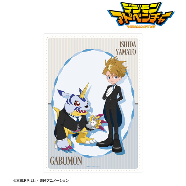 デジモンアドベンチャー 描き下ろし 石田ヤマト＆ガブモン メイド＆執事ver. A3マット加工ポスター[アルマビアンカ]《０５月予約》