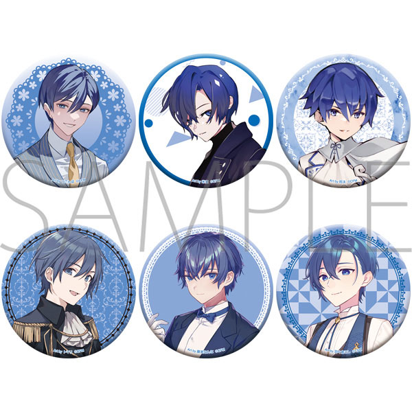 初音ミクシリーズ オーロラ缶バッジセット/KAITO[ムービック]《０５月予約》