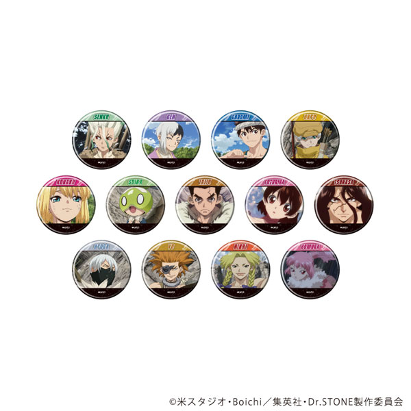 缶バッジ「Dr.STONE」37/場面写イラスト 13個入りBOX