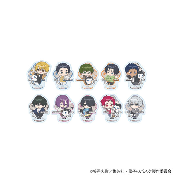 アクリルぷちスタンド「黒子のバスケ」29/テツヤ2号といっしょver.(ミニキャライラスト) 10個入りBOX