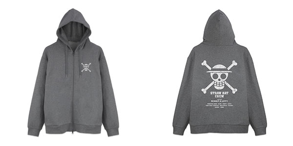 ワンピース 麦わらの一味 ジップパーカー/MIX GRAY-XL[コスパ]《０５月予約》