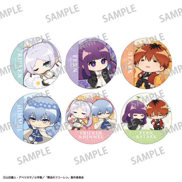 葬送のフリーレン トレーディンググリッター缶バッジ 描き起こし 6個入りBOX[カミオジャパン]《０４月予約》