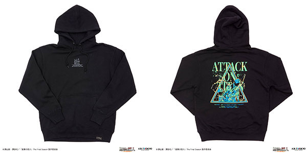 TVアニメ『進撃の巨人』 第11弾 シーンイラストパーカー 1(ライナー＆ベルトルト) ブラック L[AIR TWOKYO]《０５月予約》