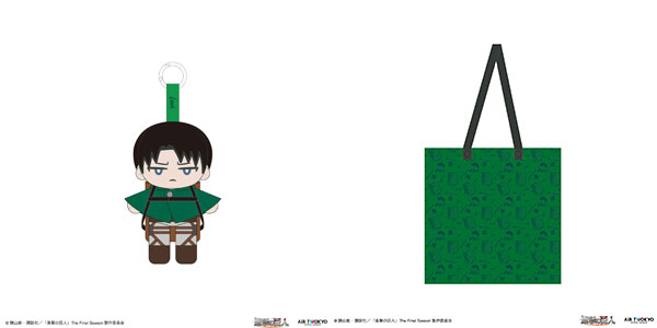 TVアニメ『進撃の巨人』ぬいぐるみポーチ付きエコバッグ リヴァイ[AIR TWOKYO]《０５月予約》