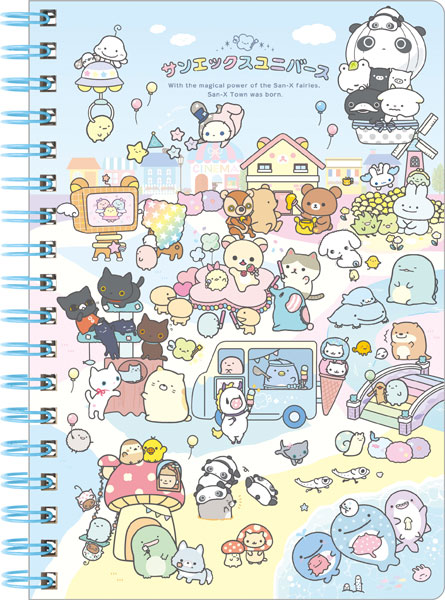 NY45101 サンエックスユニバース 「サンエックスタウン」 B6SPノート[サンエックス]《発売済・在庫品》