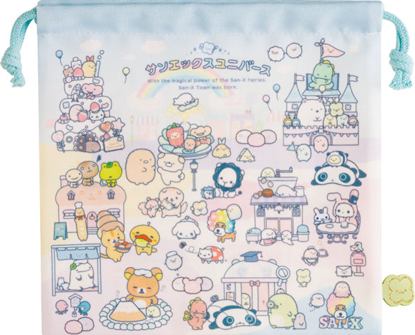 CA87001 サンエックスユニバース 「サンエックスタウン」 巾着[サンエックス]《０３月予約》