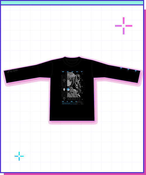 NEEDY GIRL OVERDOSE 超てんちゃんフラッシュロンT Lサイズ[WHY SO SERIOUS？]《０６月予約》