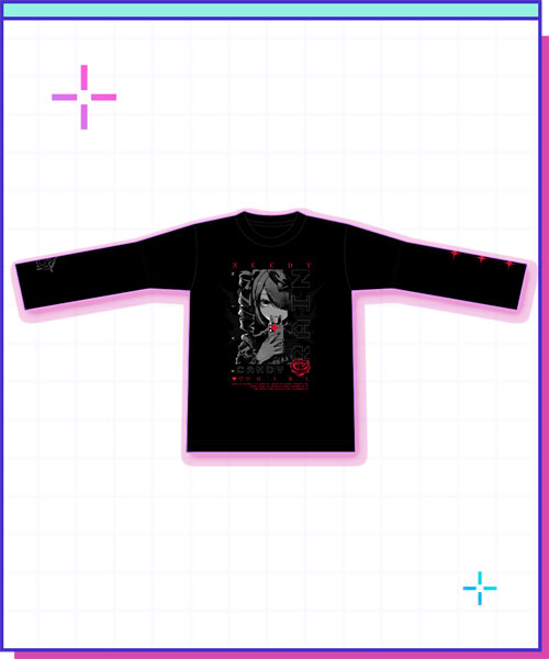 NEEDY GIRL OVERDOSE あめちゃんフラッシュロンT Lサイズ[WHY SO SERIOUS？]《０６月予約》