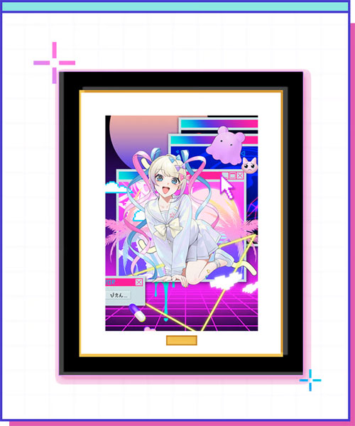 NEEDY GIRL OVERDOSE 複製原画 お久しぶり先生Ver.2[WHY SO SERIOUS