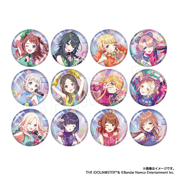 学園アイドルマスター ミラクルナナウ(゚∀゚)! トレーディングオーロラ缶バッジ 12個入りBOX