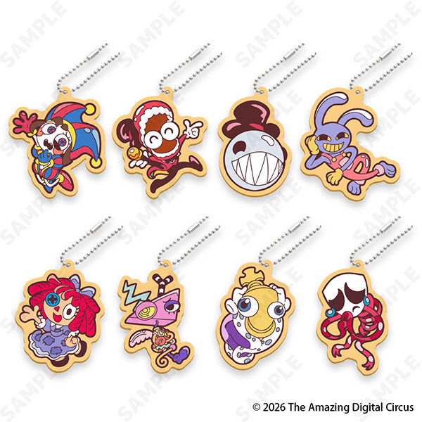 アニメ『アメイジングデジタルサーカス』 アイシングクッキー風ラバーキーホルダー[きゃらべいく] 8個入りBOX