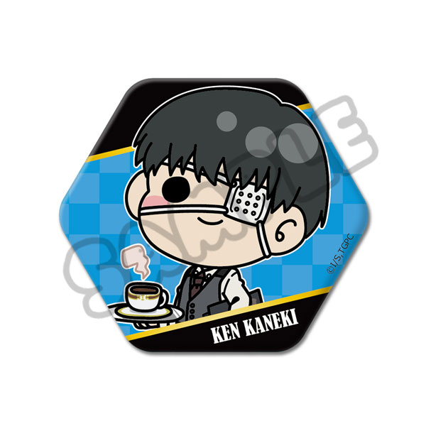 TVアニメ『東京喰種トーキョーグール』六角形缶バッジMA(金木研)あんていくver[シンクイノベーション]《０５月予約》