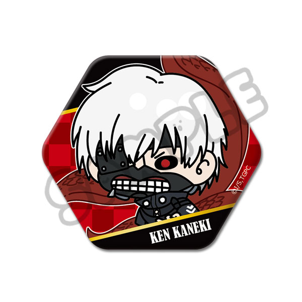 TVアニメ『東京喰種トーキョーグール』六角形缶バッジMB(金木研)戦闘服ver[シンクイノベーション]《０５月予約》