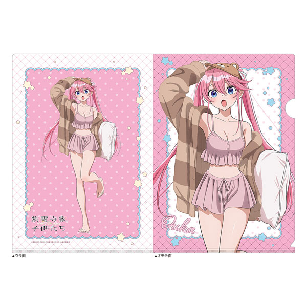 [紫雲寺家の子供たち]描き下ろしクリアファイル(紫雲寺謳華/ルームウェア)[カーテン魂]《０６月予約》