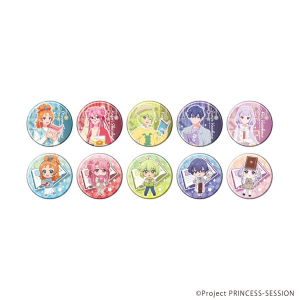 缶バッジ「TVアニメ『プリンセッション・オーケストラ』」05/本ver(描き下ろし&描き起こしイラスト) 10個入りBOX