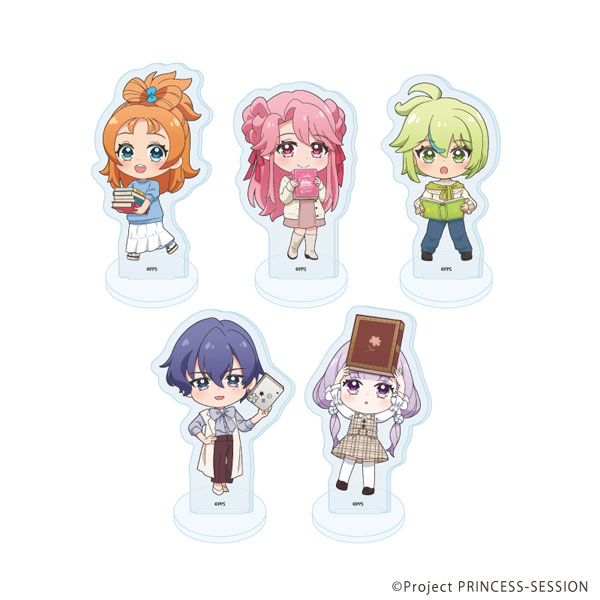 アクリルぷちスタンド「TVアニメ『プリンセッション・オーケストラ』」04/本ver(ミニキャライラスト) 5個入りBOX