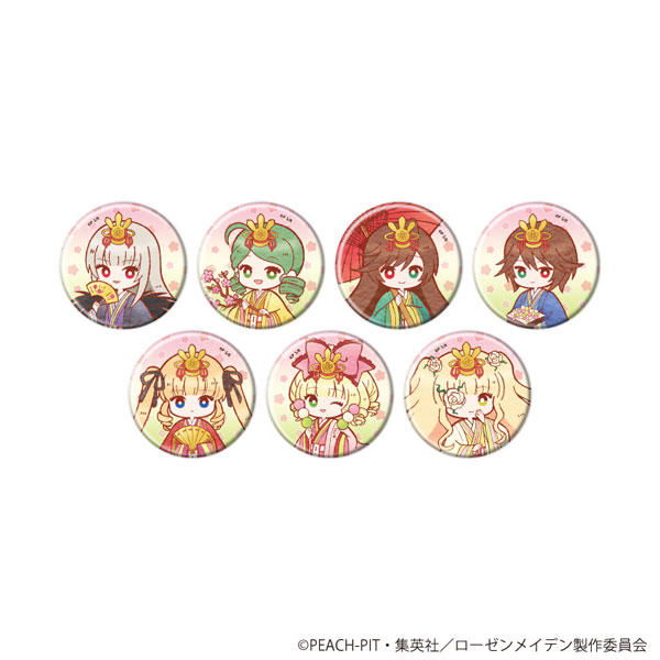 缶バッジ「ローゼンメイデン」14/レトロアートイラスト 7個入りBOX