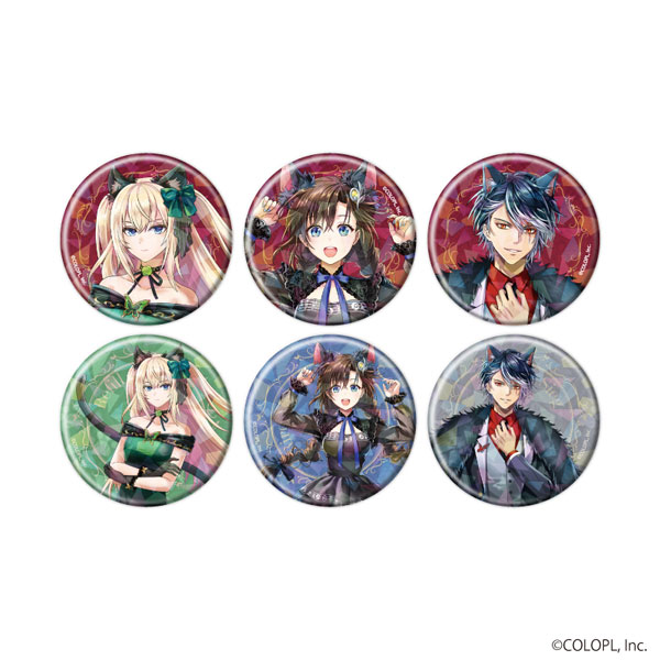 ホログラム缶バッジ(57mm)「クイズRPG 魔法使いと黒猫のウィズ」04/猫の日ver.(描き下ろしイラスト) 6個入りBOX