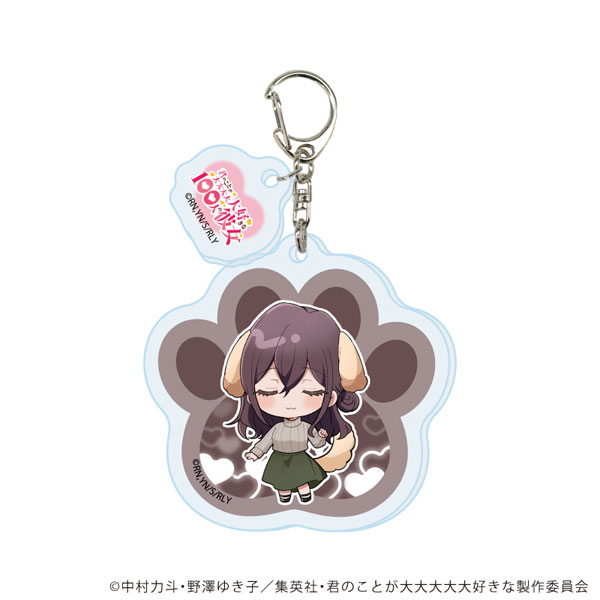 パーツ付きアクリルキーホルダー「君のことが大大大大大好きな100人の彼女」05/銘戸芽衣 犬ver(ミニキャライラスト)[A3]《０５月予約》