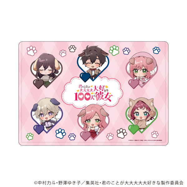 キャラクリアケース「君のことが大大大大大好きな100人の彼女」04/集合デザイン(ミニキャライラスト)[A3]《０５月予約》