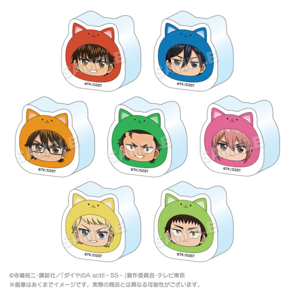 TVアニメ『ダイヤのA actII -Second Season-』 トレーディングまるめいつアクリルフィギュア 7個入りBOX
