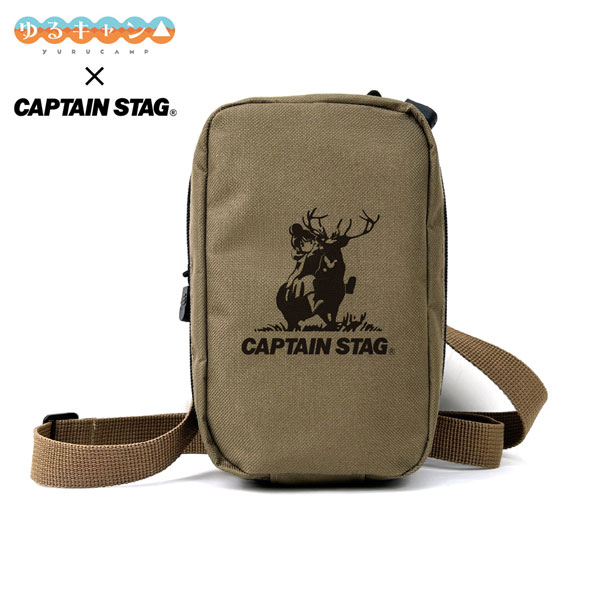 『ゆるキャン△』×キャプテンスタッグ ミニショルダーポーチ/SAND KHAKI[コスパ]《０５月予約》