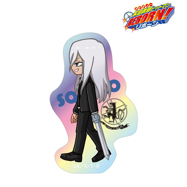 TVアニメ『家庭教師ヒットマンREBORN！』 スペルビ・スクアーロ(10年後) ちびとこ オーロラダイカットステッカー[アルマビアンカ]《０５月予約》