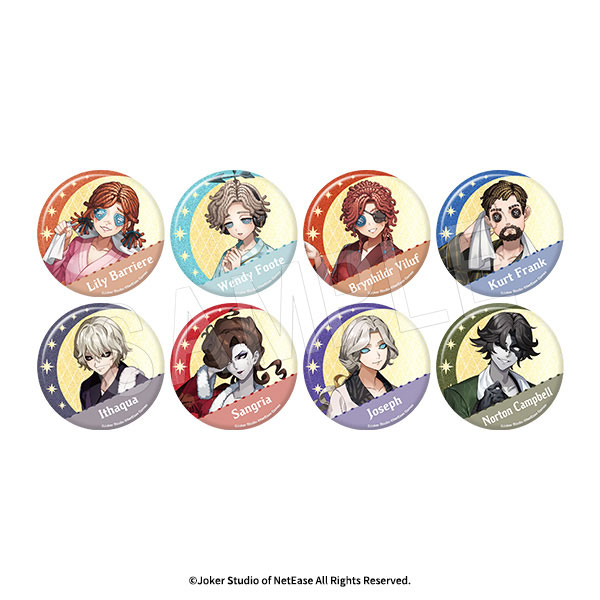 第五人格 トレーディンググリッター缶バッジ 湯めぐりの怪ver. 8個入りBOX