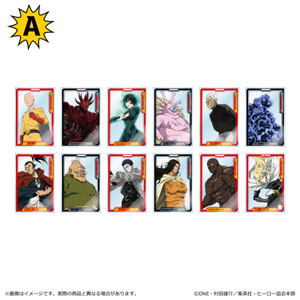 ワンパンマン トレーディングアクリルカード A 12個入りBOX[清水産業]《０５月予約》