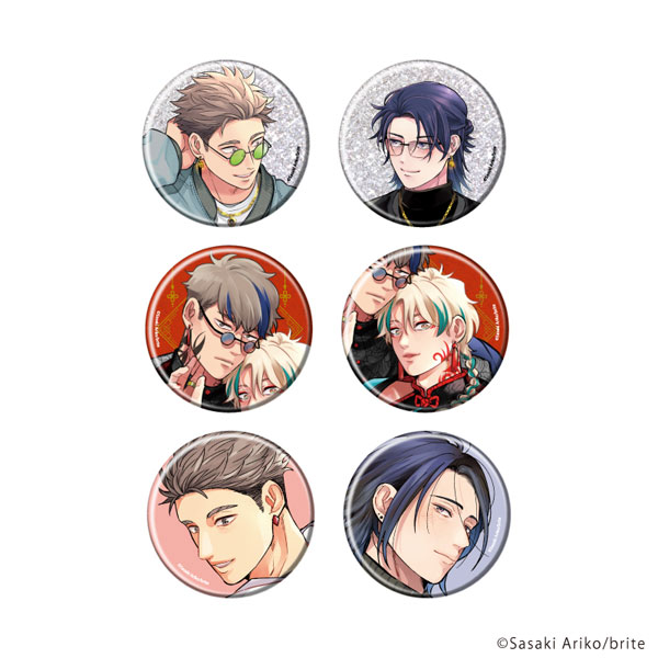 缶バッジ「佐々木ありこ先生」01/公式＆描き下ろしイラスト 6個入りBOX