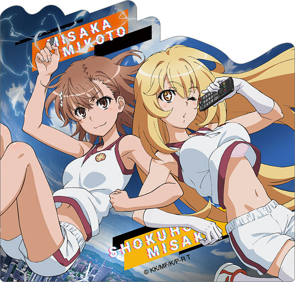 とある科学の超電磁砲 メタルステッカー 御坂美琴＆食蜂操祈[ムービック]《０４月予約》