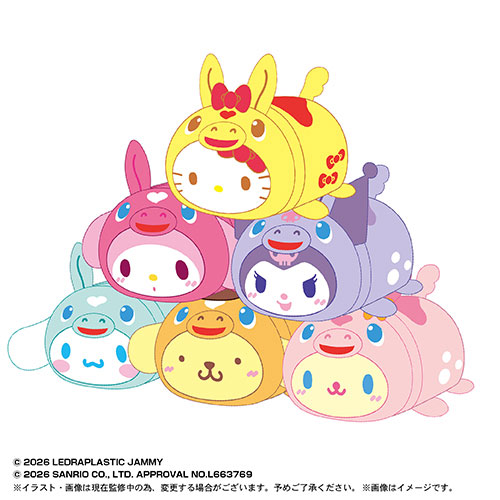 Rody×サンリオキャラクターズ ぽてコロマスコット 6個入りBOX