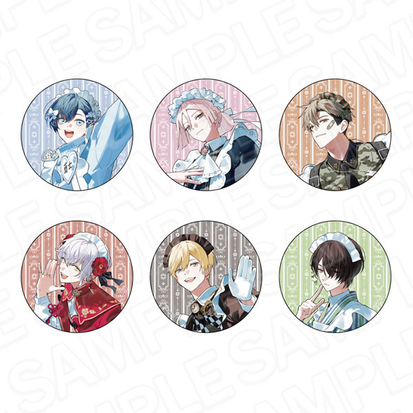 BOYS be MAID！御曹司メイドボーイ部の日日 オーロラカンバッジ 部活動報告会 メイド服 ver. 6個入りセット