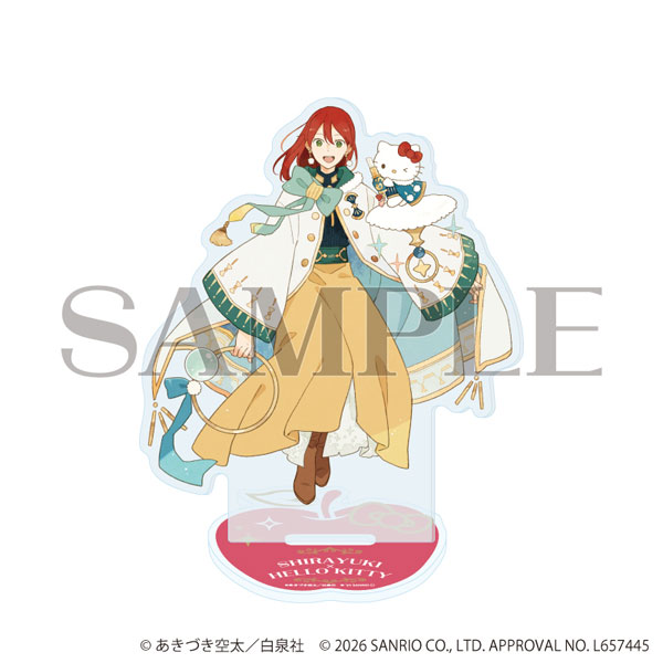 アクリルスタンド「赤髪の白雪姫×サンリオキャラクターズ」01/白雪×ハローキティ(コラボイラスト)[A3]《０５月予約》