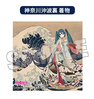 初音ミク×葛飾北斎 iXima ステッカー 神奈川沖波裏 着物[Presence]《０５月予約》