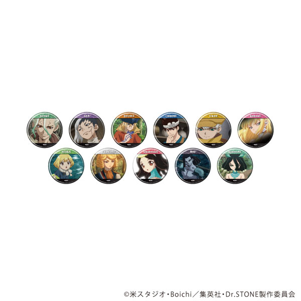 缶バッジ「Dr.STONE」38/場面写イラスト 11個入りBOX