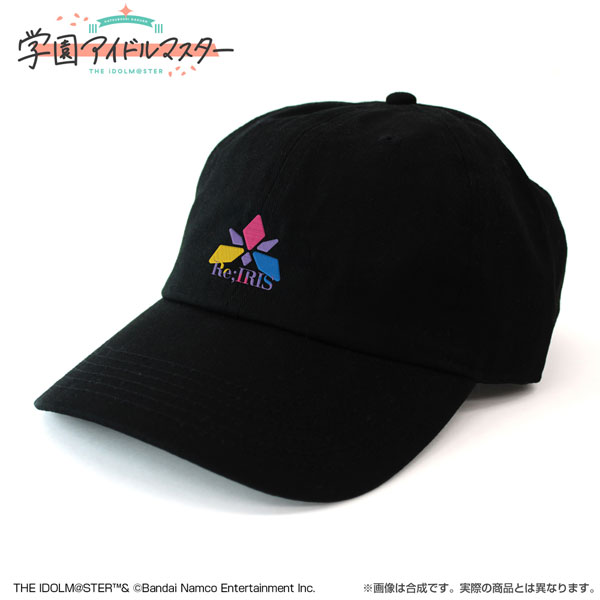 学園アイドルマスター Re；IRIS 刺繍ローキャップ/BLACK[コスパ]《０６月予約》