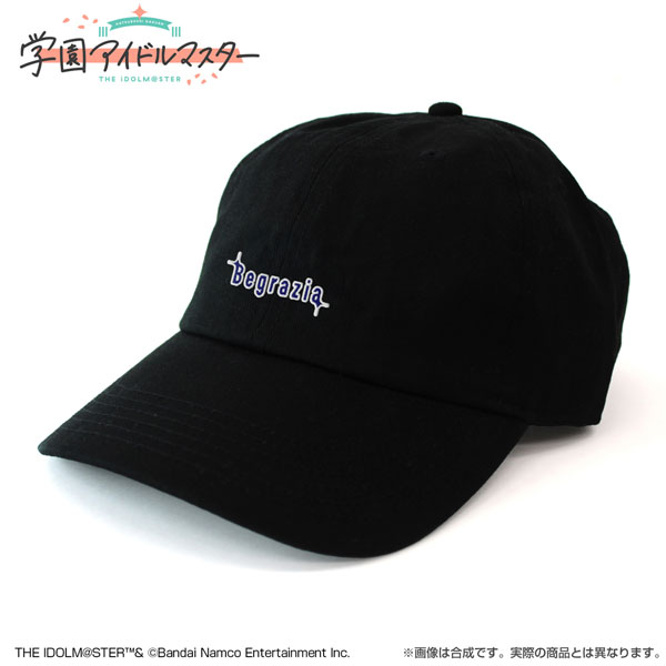 学園アイドルマスター Begrazia 刺繍ローキャップ/BLACK[コスパ]《０６月予約》