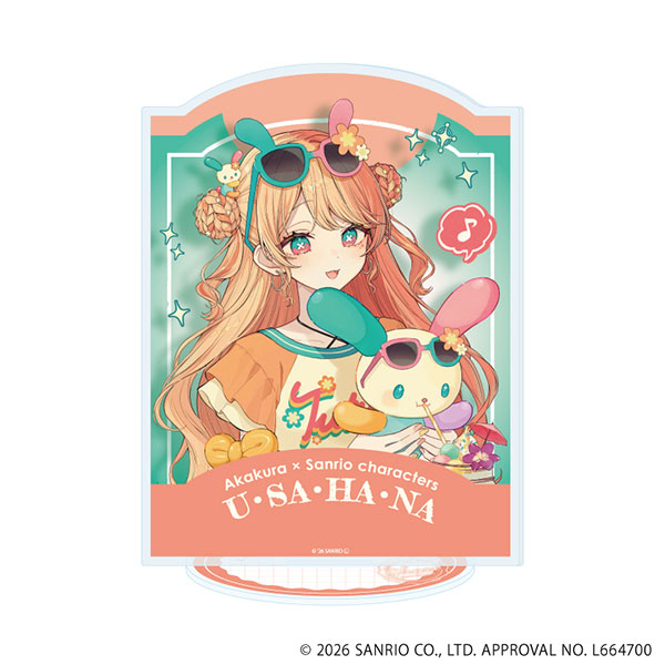アクリルスタンド「赤倉×サンリオキャラクターズ」56/ウサハナ(コラボイラスト)[A3]《０５月予約》