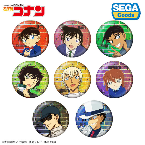 名探偵コナン ビジュアルホログラム缶バッジ Vol.1　8個入りBOX