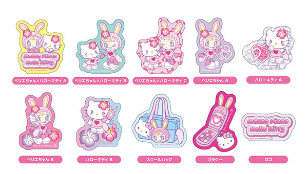 デバイスステッカー メゾピアノ×ハローキティ 10個入りBOX