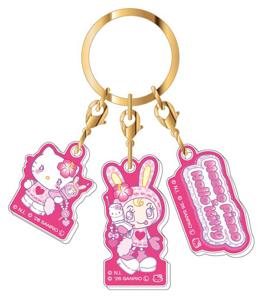 3連アクリルキーホルダー メゾピアノ×ハローキティ Vol.2 01 ピンク[バンダイ]《０５月予約》