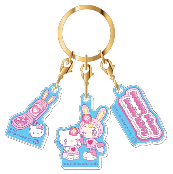 3連アクリルキーホルダー メゾピアノ×ハローキティ Vol.2 02 ブルー[バンダイ]《０５月予約》