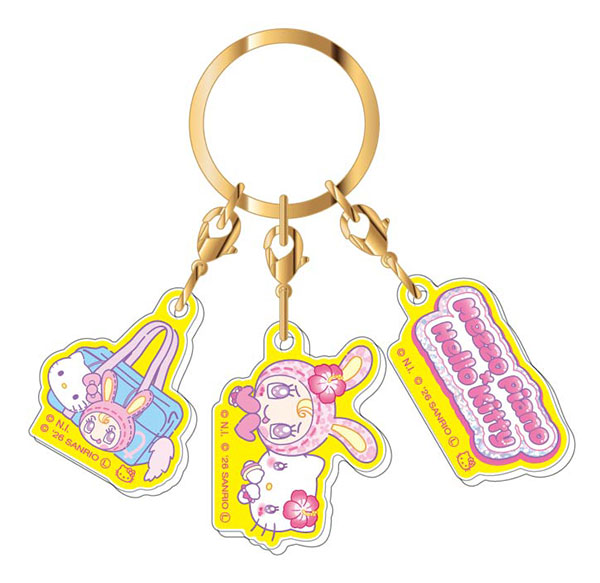 3連アクリルキーホルダー メゾピアノ×ハローキティ Vol.2 03 イエロー[バンダイ]《０５月予約》