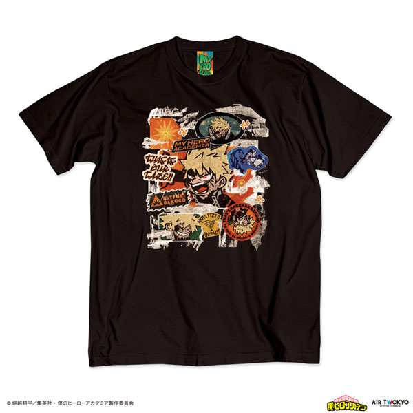 アニメ『僕のヒーローアカデミア』 第1弾 第二次決戦編 シーンイラストTシャツ 5(爆豪勝己) ブラック XXL[AIR TWOKYO]《在庫切れ》