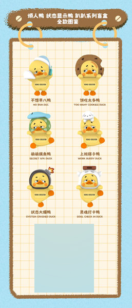 UpsetDuck ステータスシリーズ トレーディングフィギュア 6個入りBOX