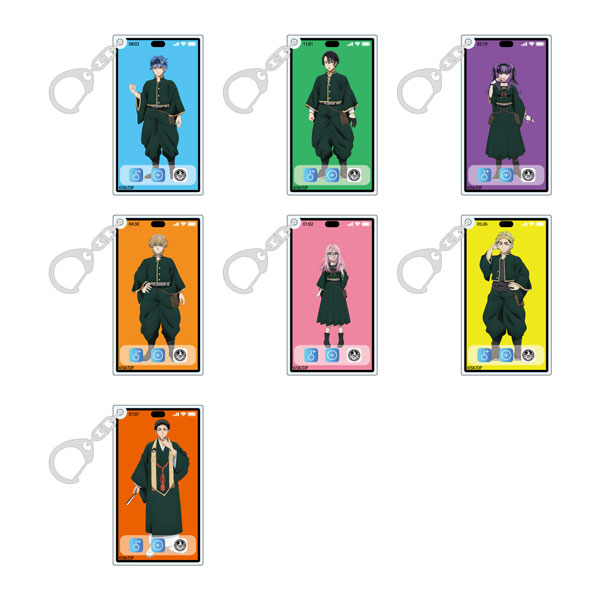 デッドアカウント トレーディングスマホ風アクリルキーホルダー 7個入りBOX